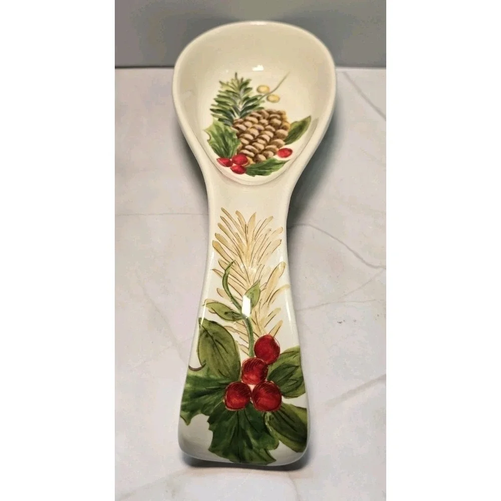 Maxcerna Yuletide Bough Chrismas Spoon Rest 10